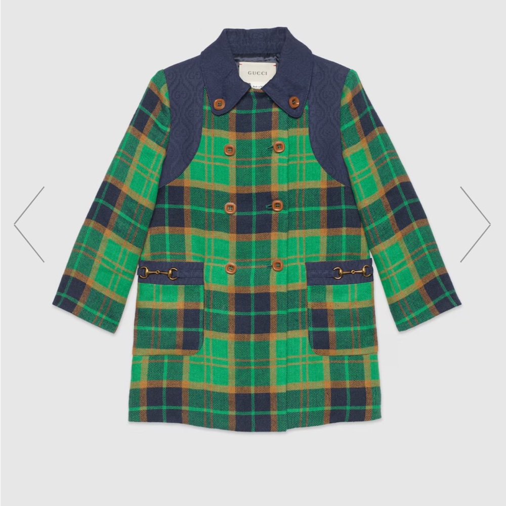 Gucci Vintage Check Linen Jacket